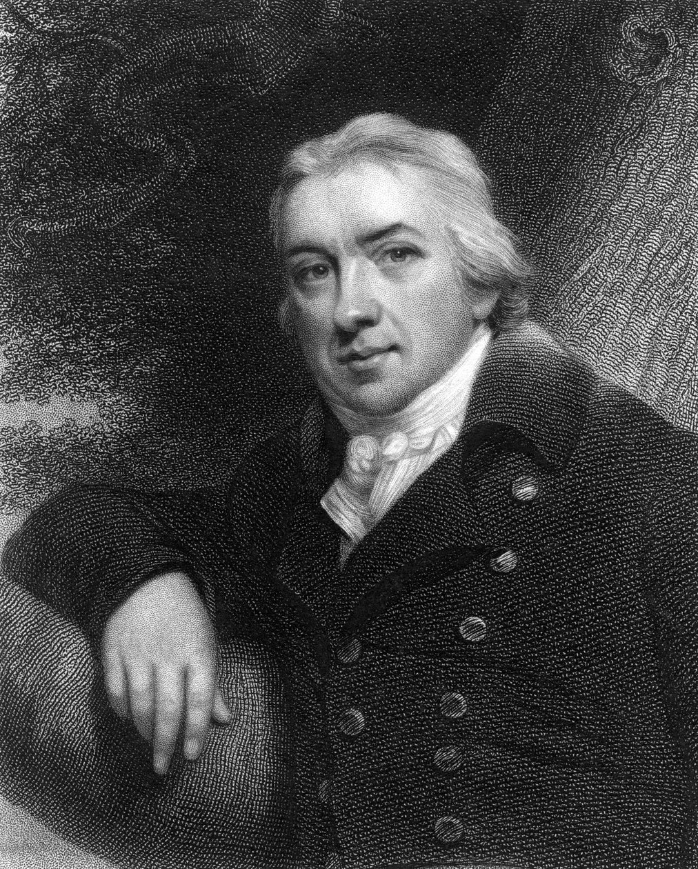 Edward Jenner, anglický lékař, 1837 od Unbekannt