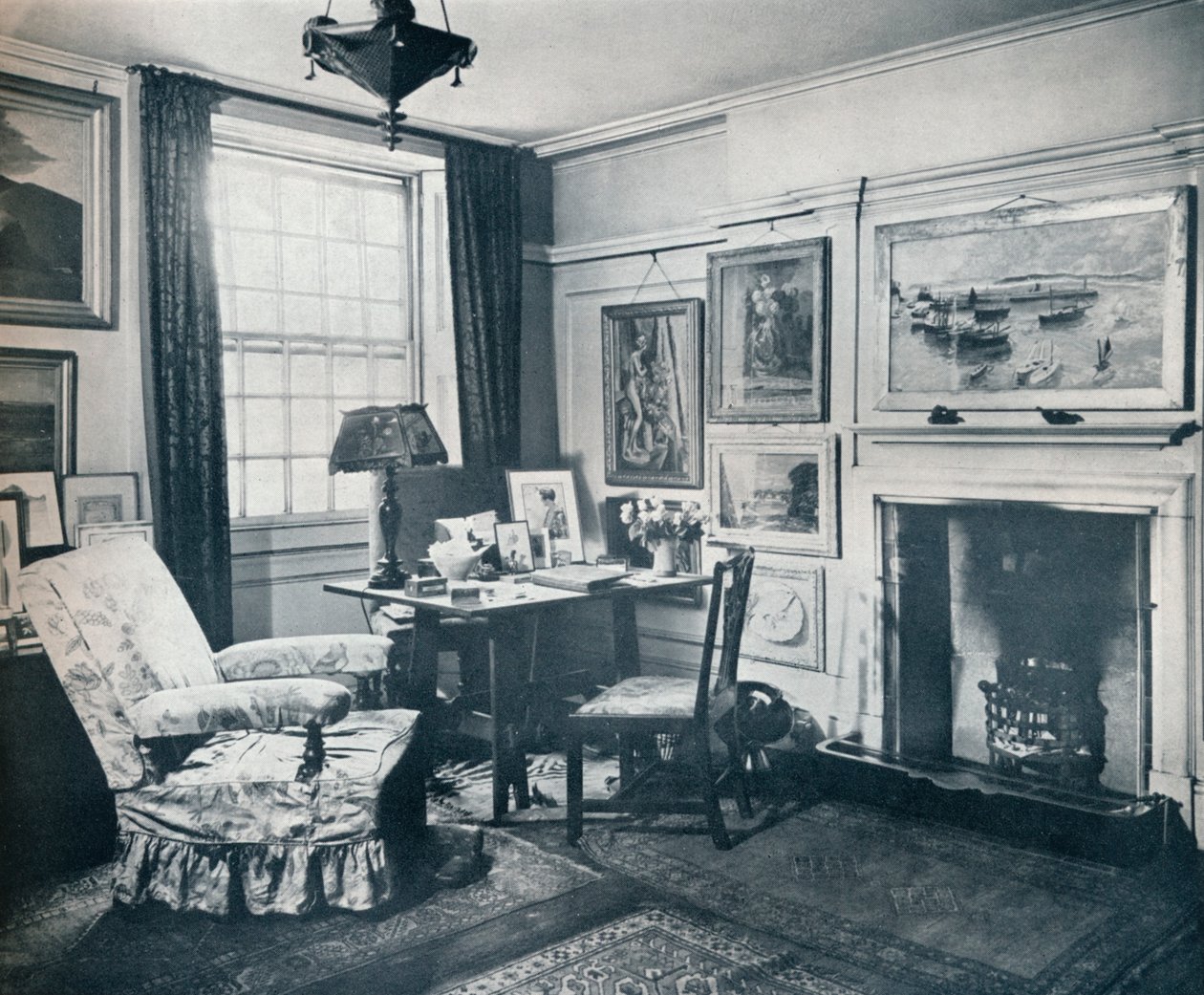 Obývací pokoj Edwarda Marshe, c1934 od Unbekannt