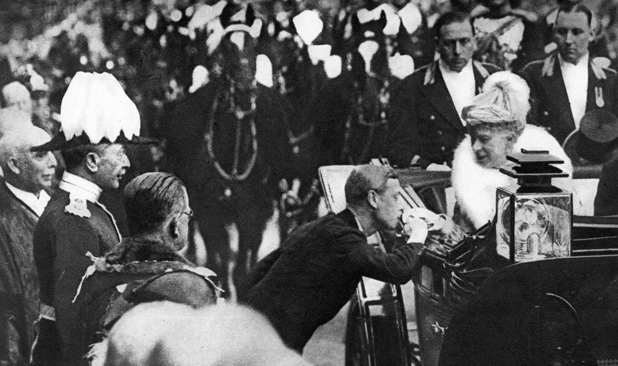Edward VIII pozdrav Queen Mary ve Windsoru, 1936 od Unbekannt
