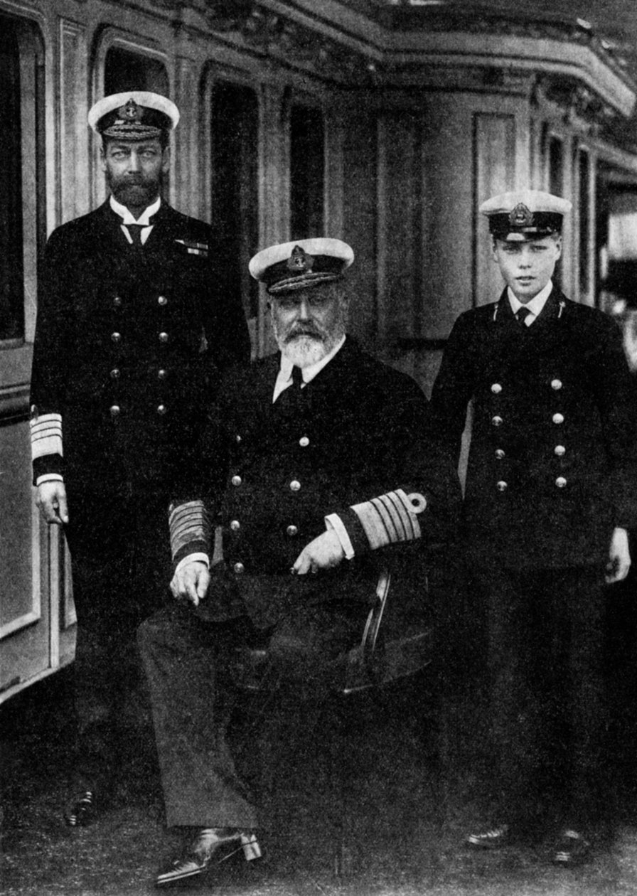 Edward VII, George V a princ z Walesu, 1935 od Unbekannt