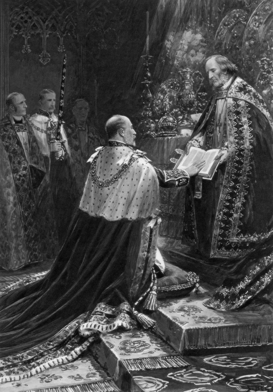 Edward VII složil přísahu, 1902 od Unbekannt