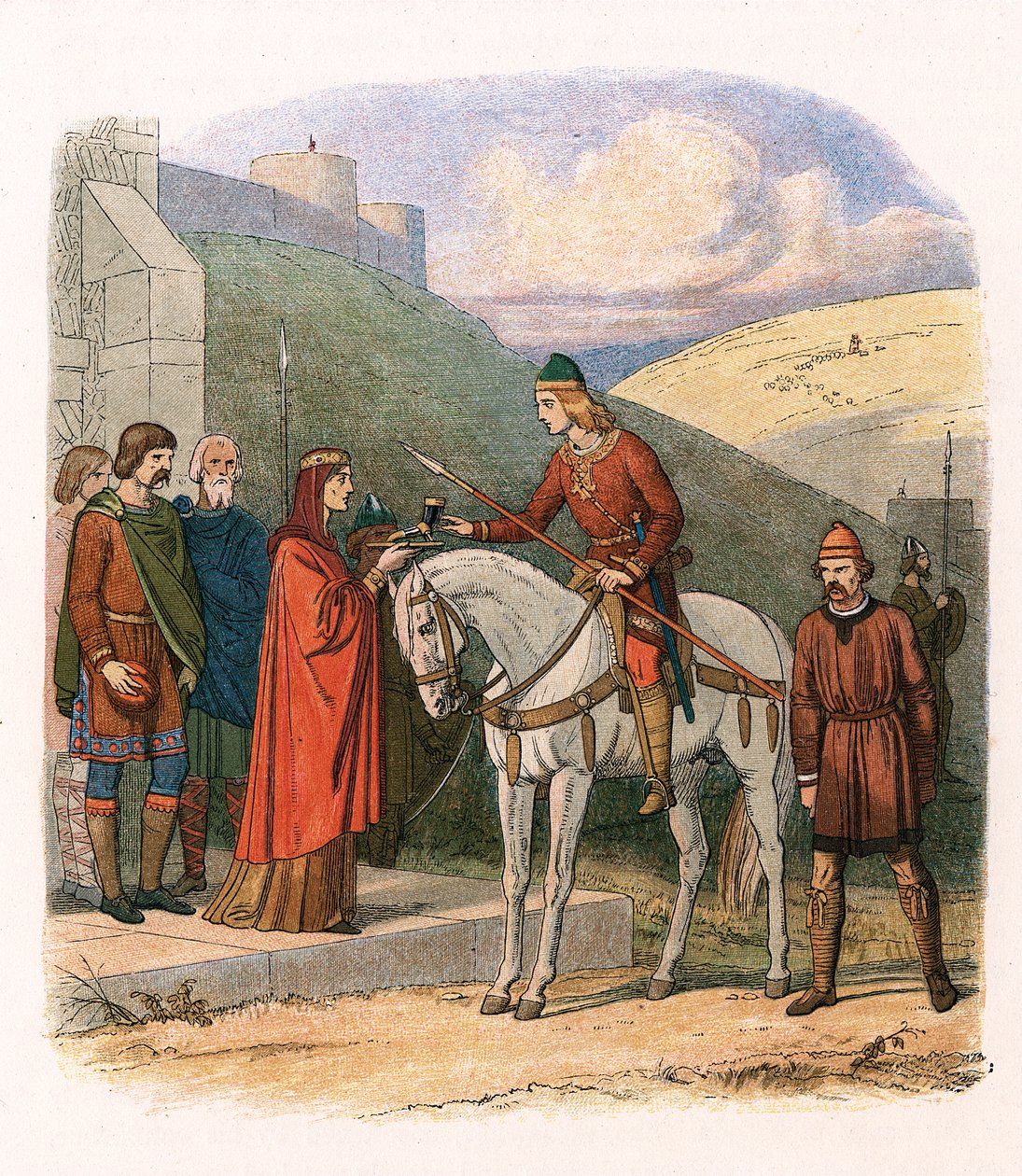 Edward mučedník, anglický král 10. století, c1860 od Unbekannt