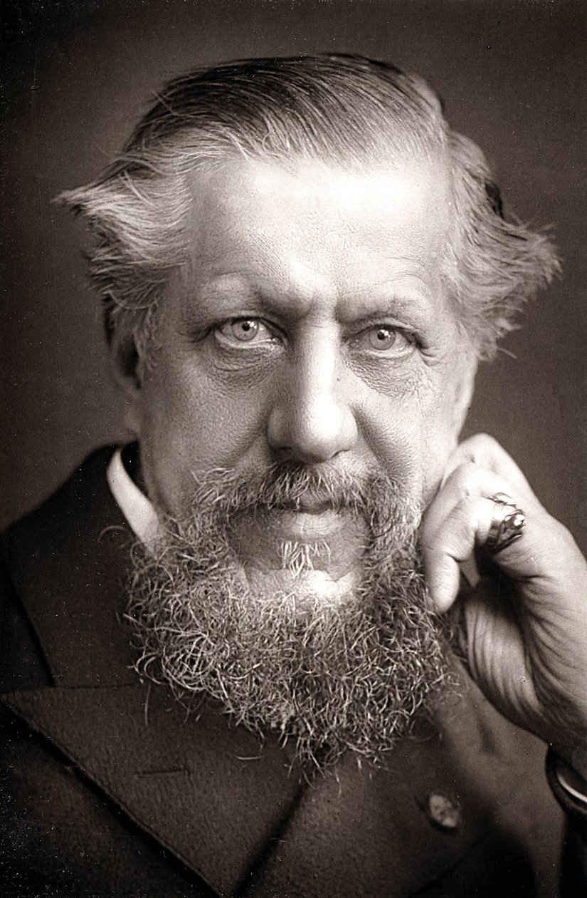 Edwin Arnold 1832-1904, britský orientalista, básník a novinář, c1890 od Unbekannt