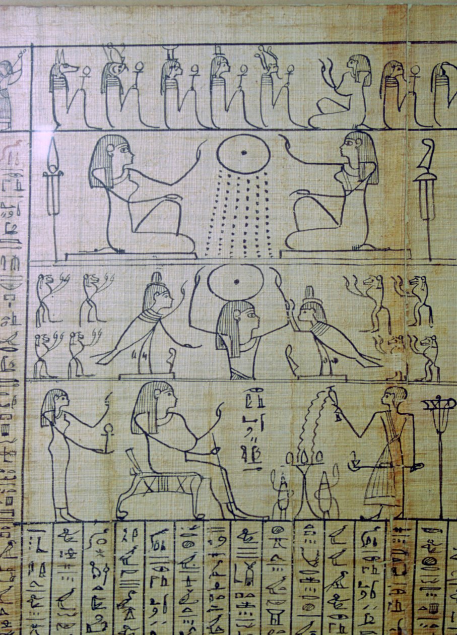 Egyptské zobrazení pohřbu a vstupu do podsvětí, Papyrus Ani od Unbekannt