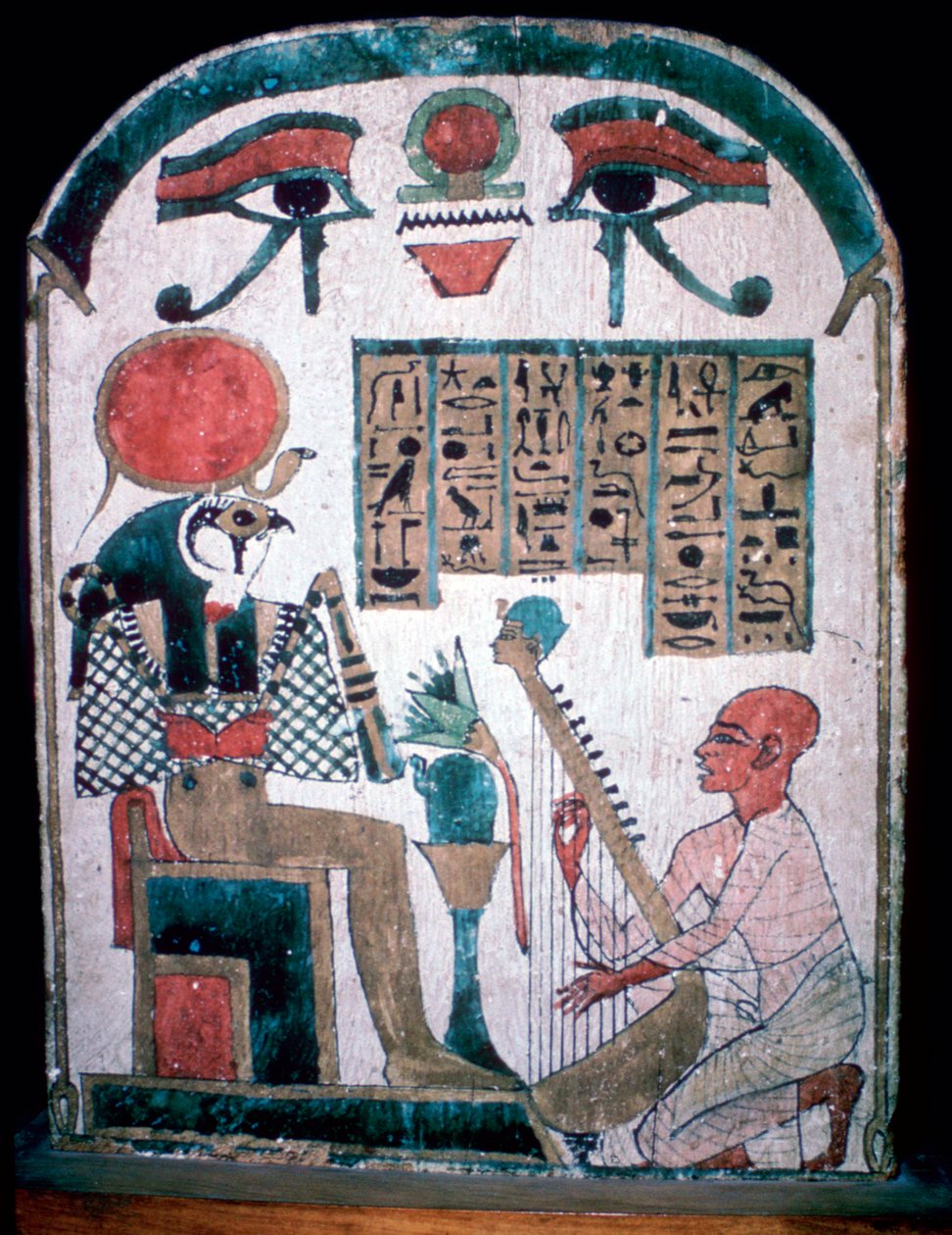 Egyptská pohřební deska Diedkhonsu Soefankh od Unbekannt