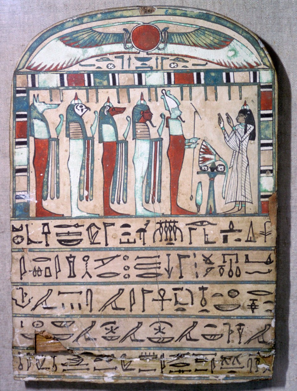 Egyptská pohřební deska Meresimen od Unbekannt