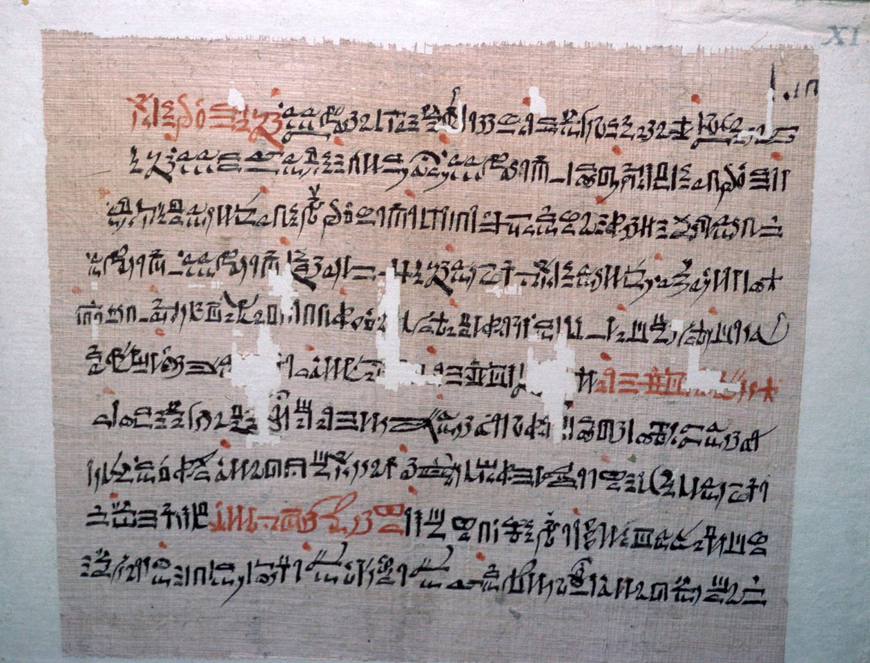 Egyptské hieratické písmo od Unbekannt