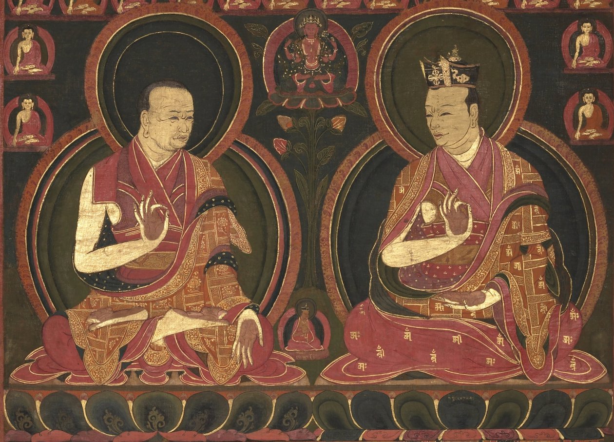 	
Osmý karmapa Mikyo Dordže (1507-1554) a jeho učitel První Sangye Nyenpa od Unbekannt