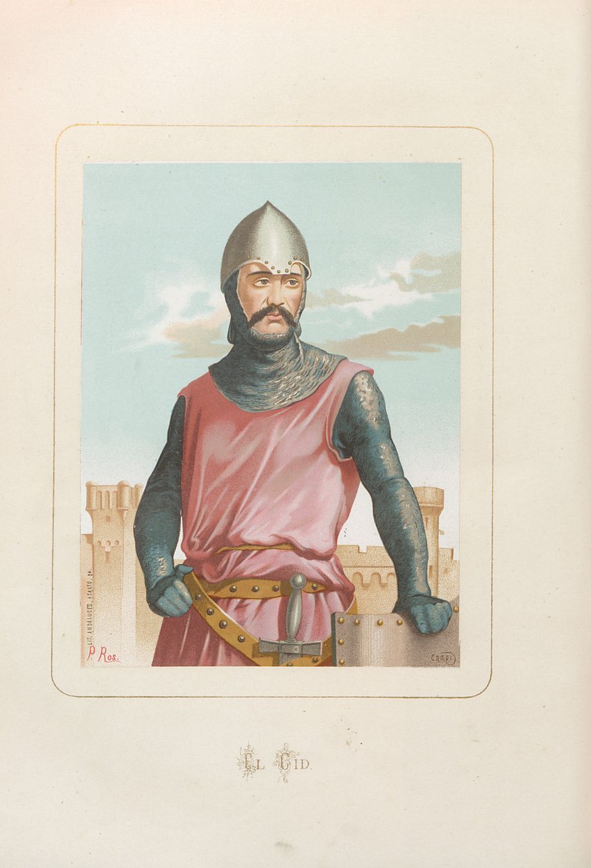 El Cid Rodrigo Diaz de Vivar. Od: Slavní muži a ženy všech dob..., 1875-1877 od Unbekannt