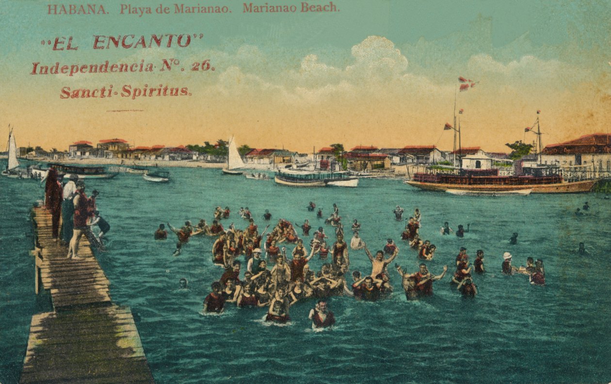 Kouzlo nezávislosti, Sancti-Spiritus. Pláž Mariano. Havana, c1910 od Unbekannt