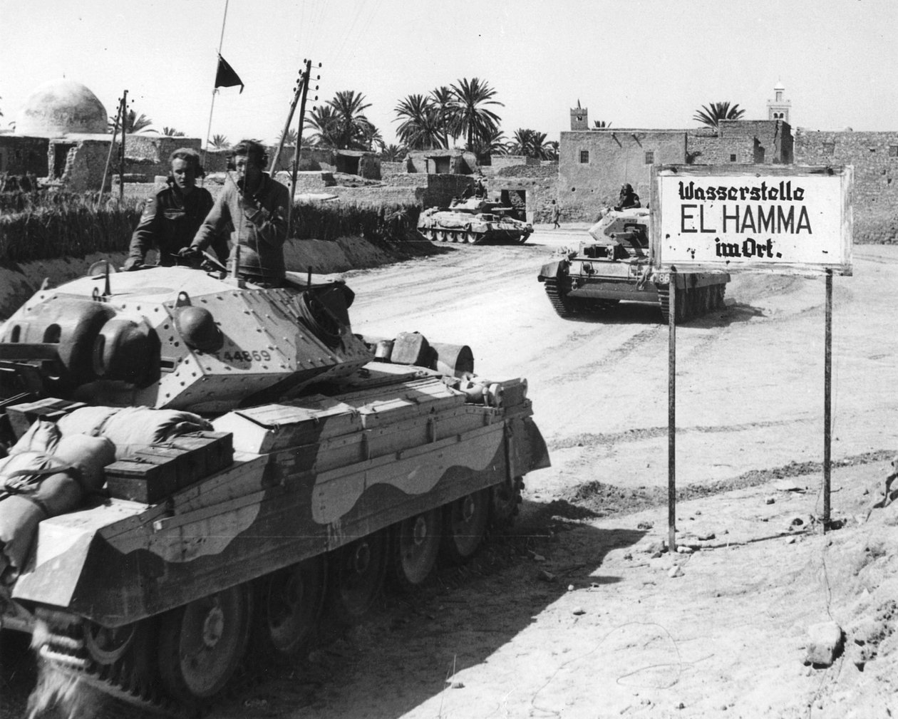 El Hamma, Severní Afrika, druhá světová válka, duben 1943 od Unbekannt