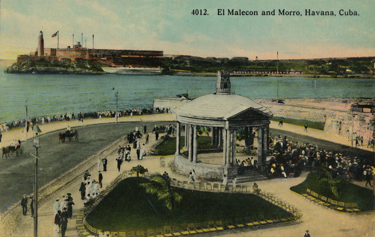 El Malecon a Morro, Havana, Kuba, c1915. od Unbekannt