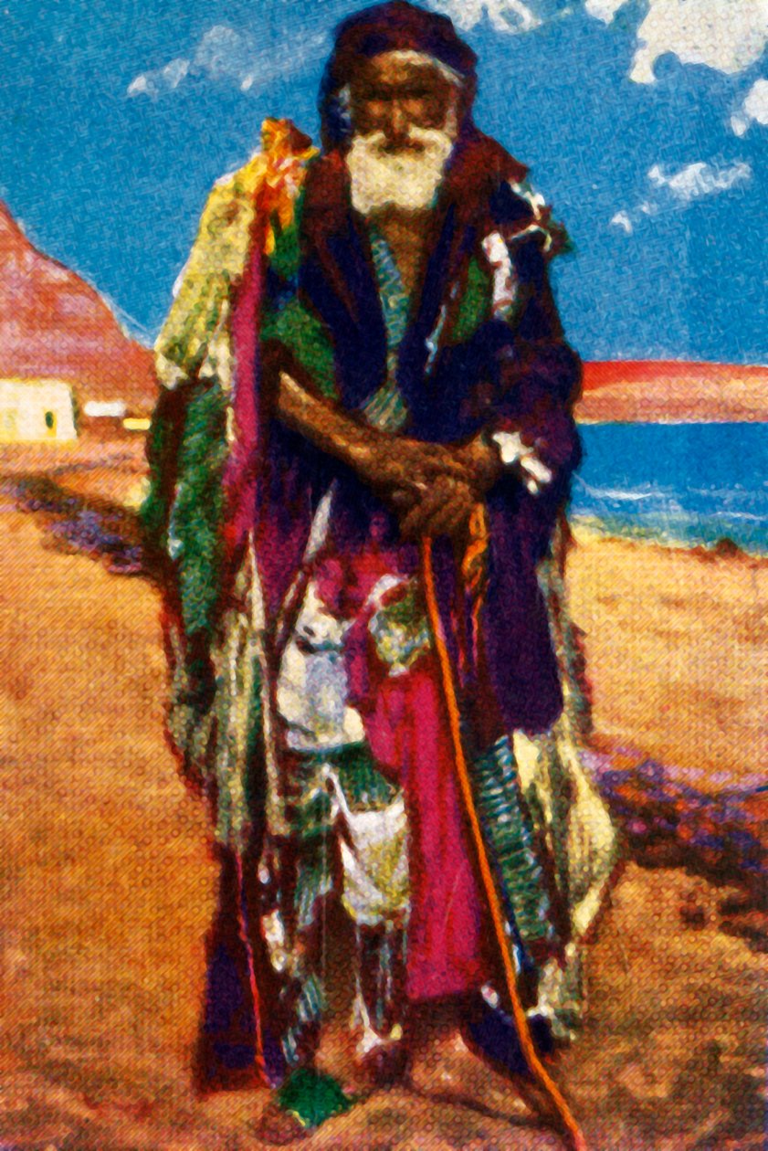 Starší žebrák, Egypt, c1928. od Unbekannt