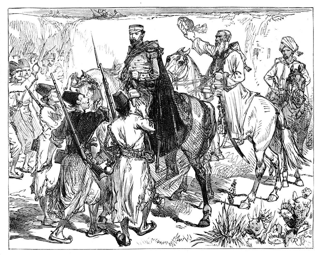Eldred Pottinger v Herátu, Afghánistán, c1837, 1900 od Unbekannt