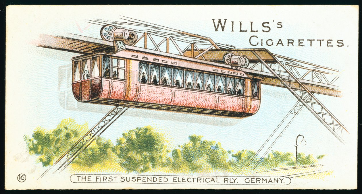 Elektrická jednokolejka v Barmen-Elberfeld nyní Wuppertal, Německo, 1901 od Unbekannt