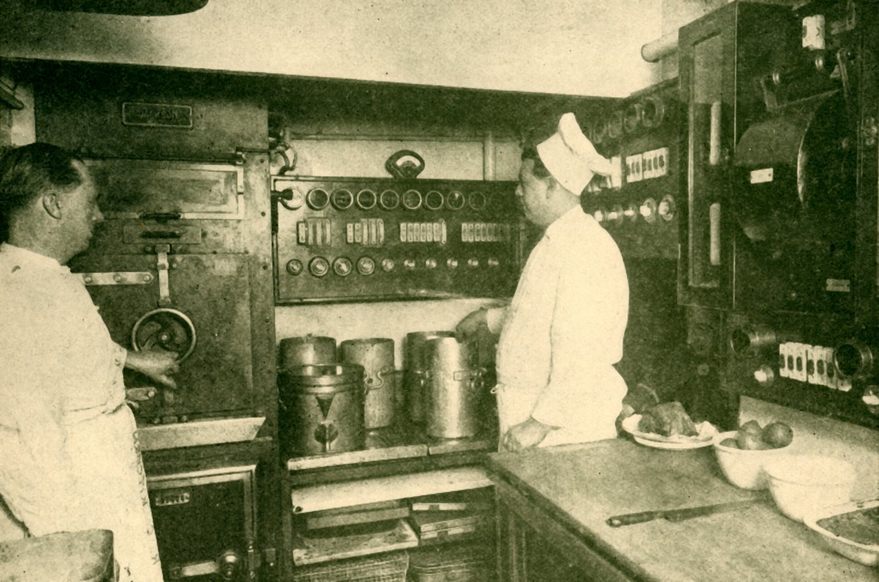 Elektricky vybavená vlaková kuchyně, Londýn a severovýchodní železnice, 1930. od Unbekannt