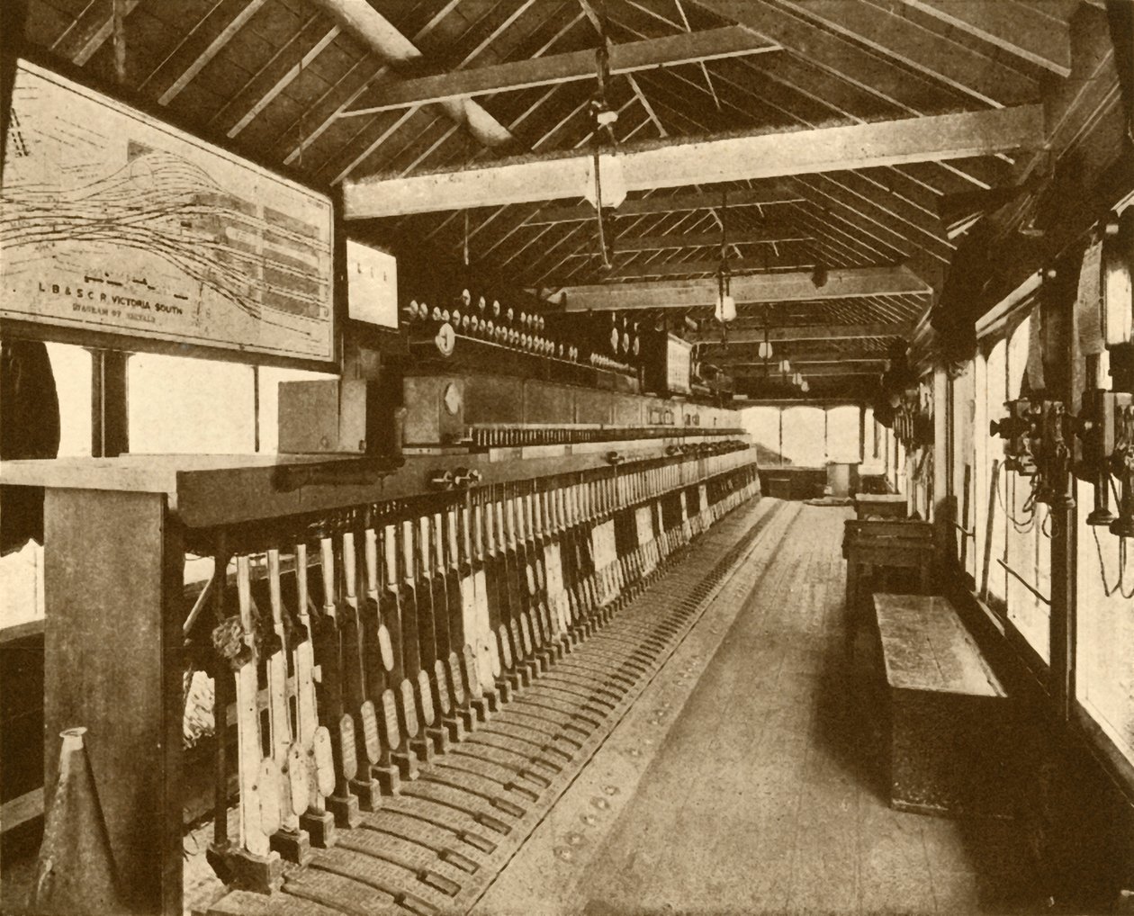 Elektromechanická signální kabina ve Victorii, Southern Railway, 1930. od Unbekannt