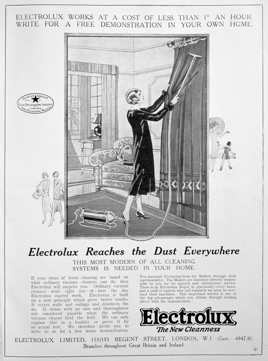 Reklama na vysavač Electrolux, 1924 od Unbekannt