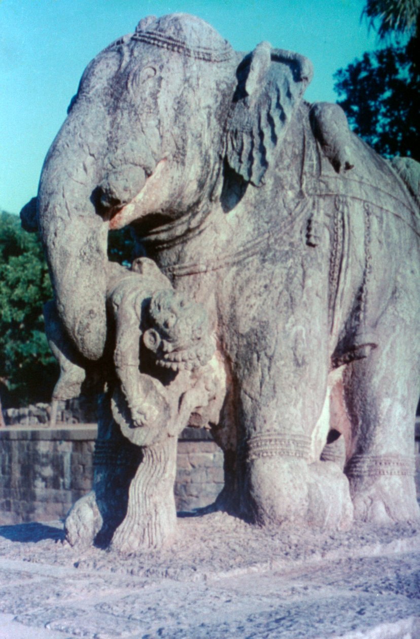 Socha slona, Khajuraho, Indie. c950-1050. 20. století od Unbekannt