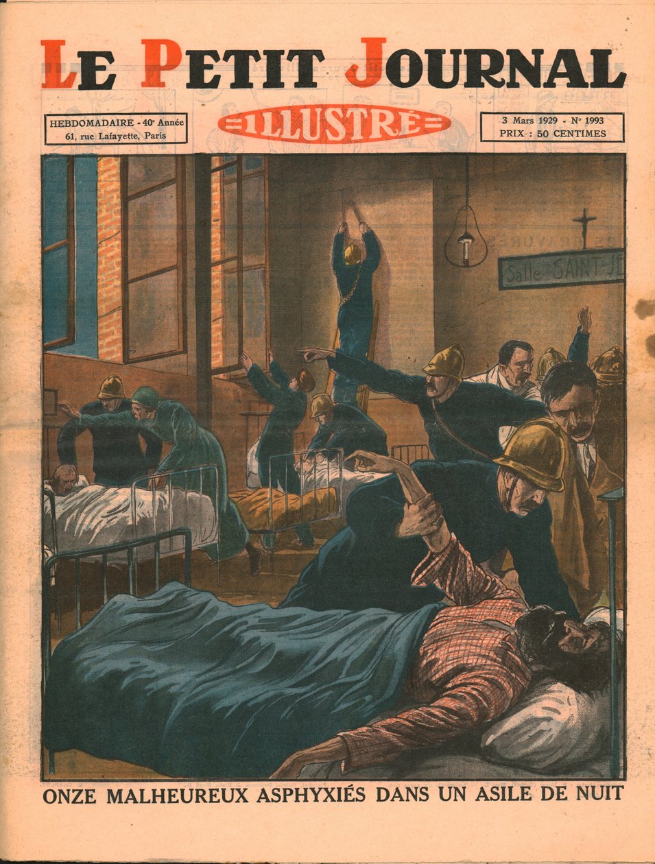 Jedenáct nešťastníků udušených v noclehárně, 1929. od Unbekannt