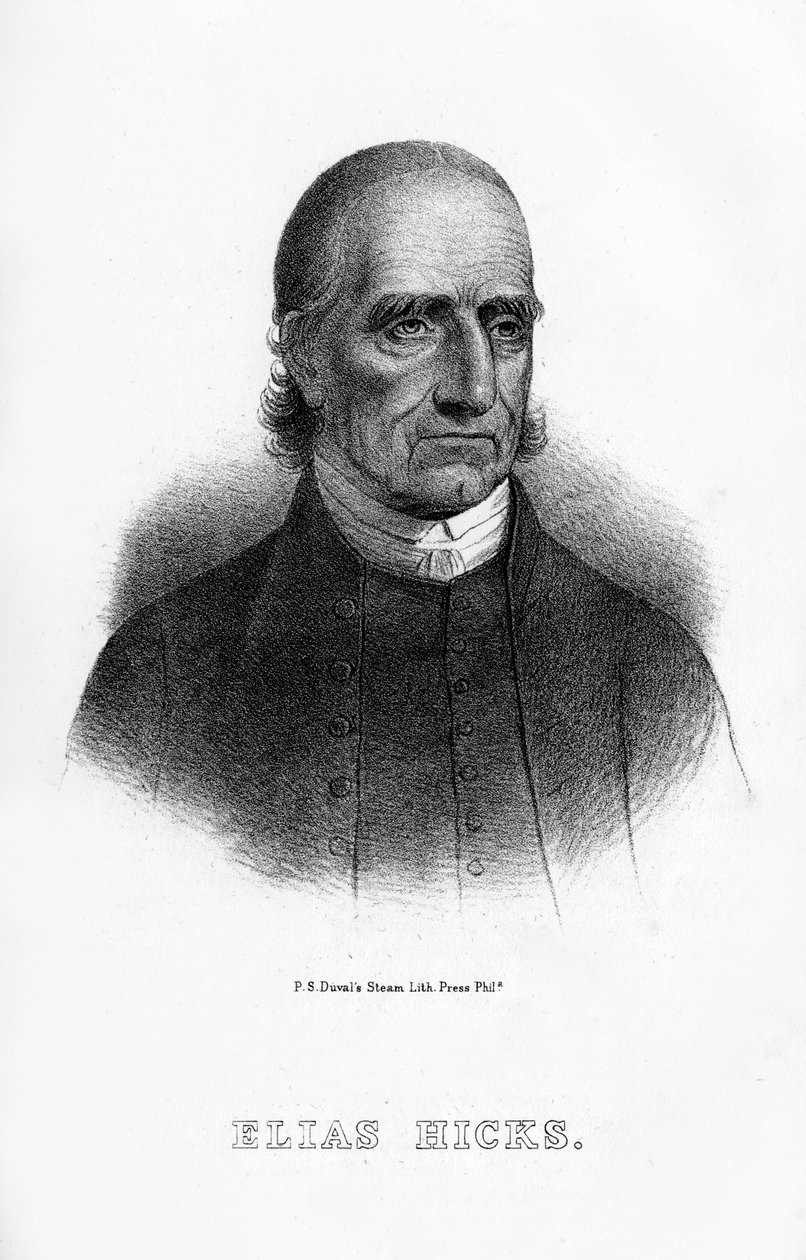 Elias Hicks, americký kazatel, 1854 od Unbekannt