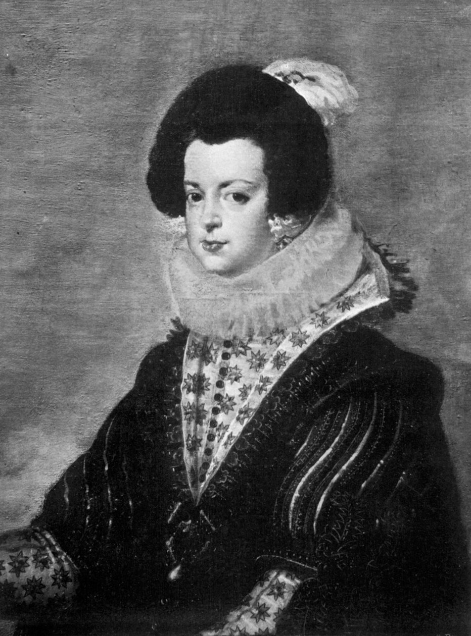 Alžběta Bourbonská, manželka španělského krále Filipa IV., c1630 1901 od Unbekannt