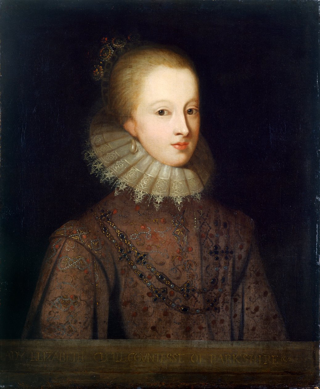 Elizabeth Cecil, hraběnka z Berkshire, konec 17. století od Unbekannt
