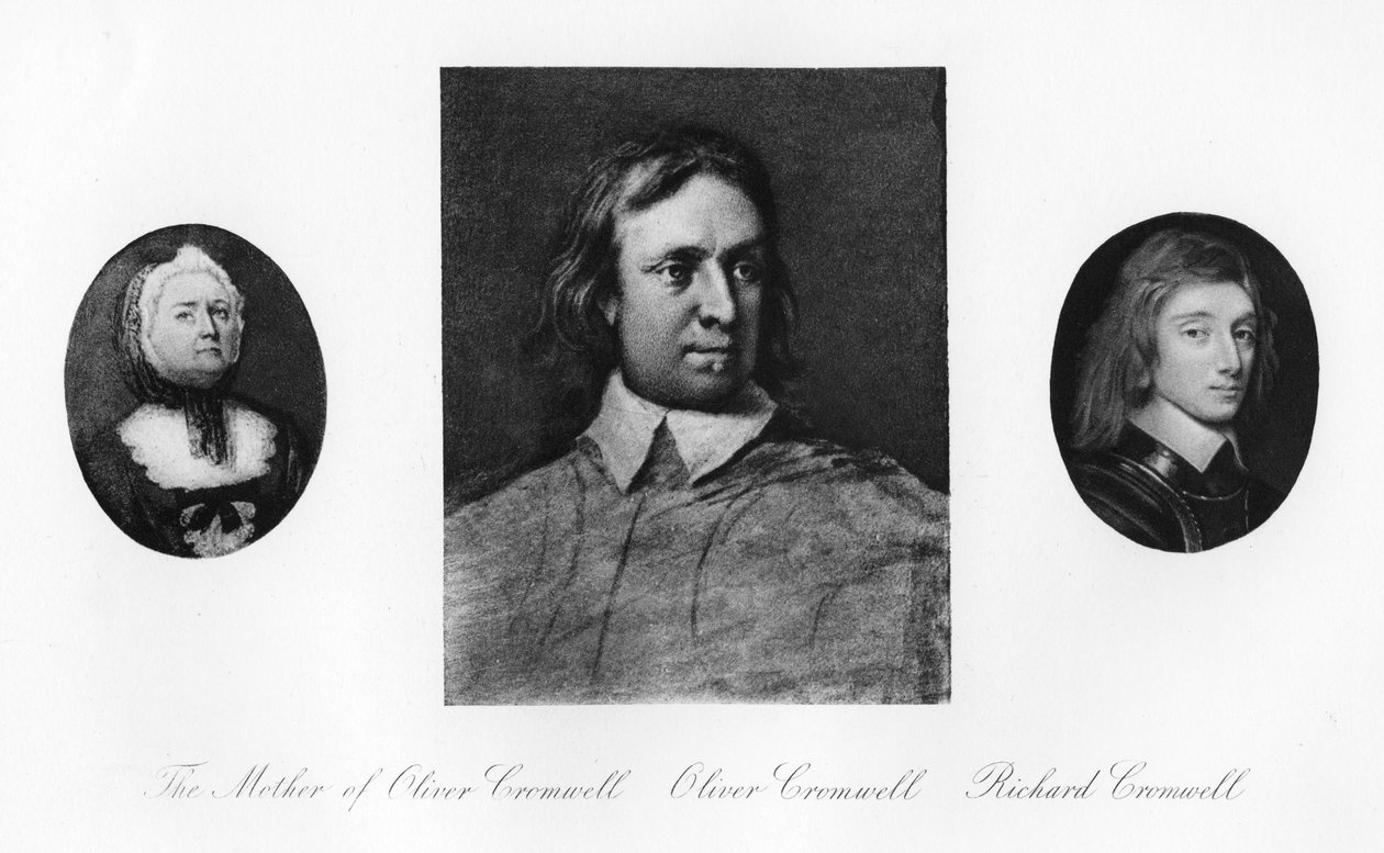 Elizabeth Cromwell, Oliver Cromwell a Richard Cromwell, 1907 od Unbekannt