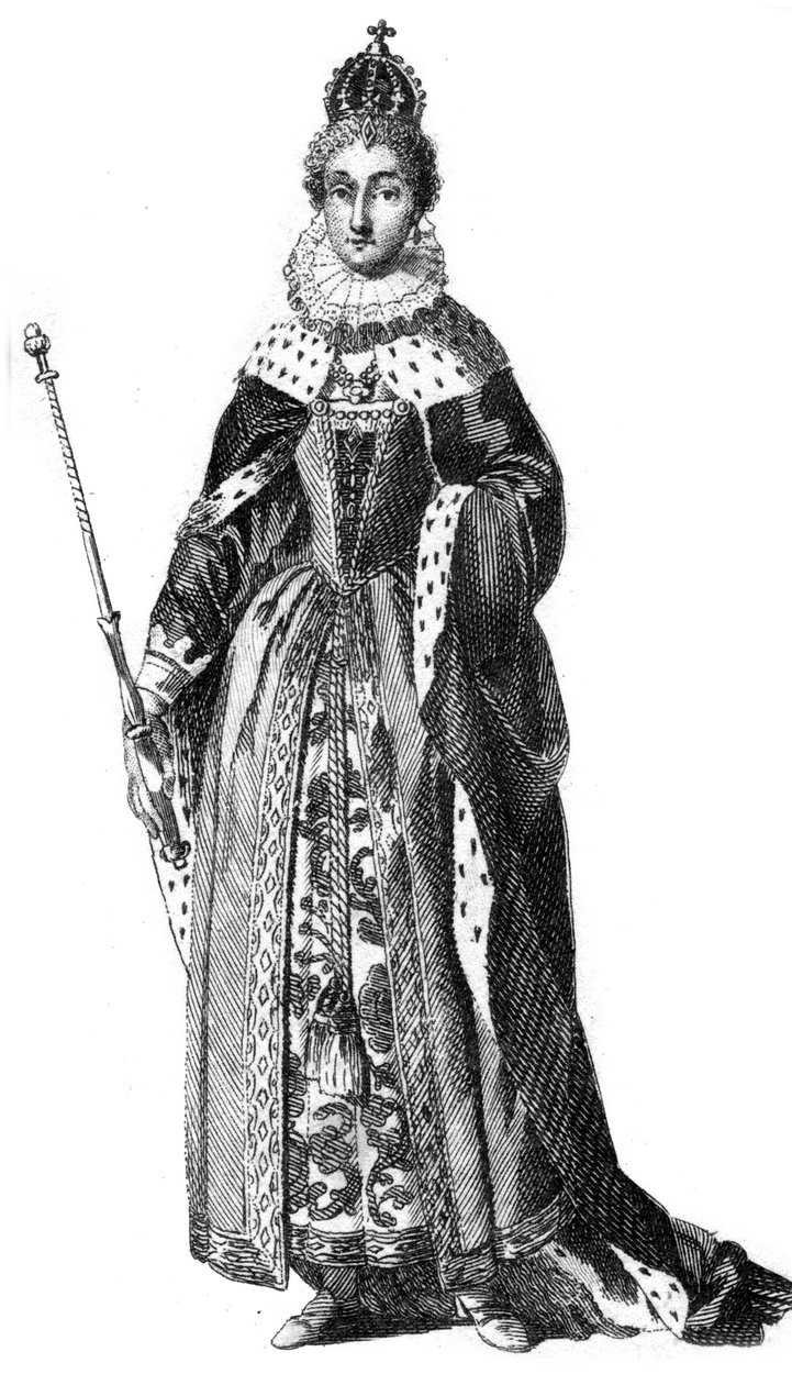 Alžběta I. Anglická, 1533-1603 od Unbekannt