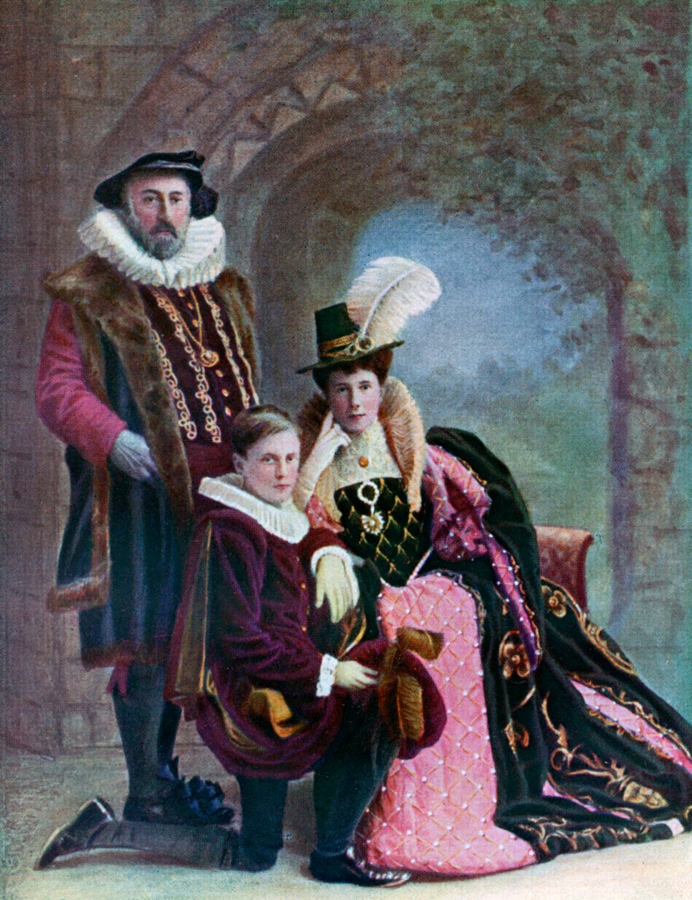 Alžbětinský kostým, c1572, 1910 od Unbekannt