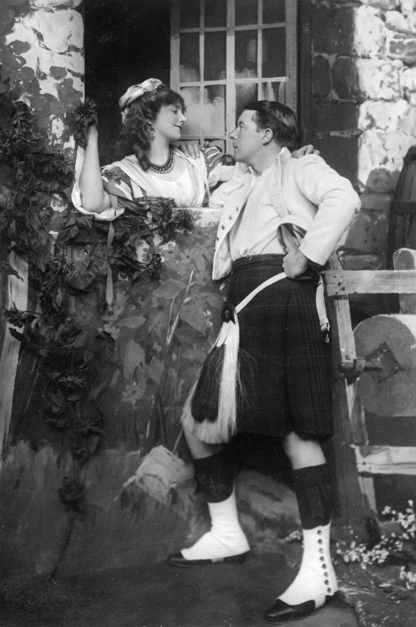 Ellaline Terriss a Seymour Hicks v The Gay Gordons, c1907 od Unbekannt