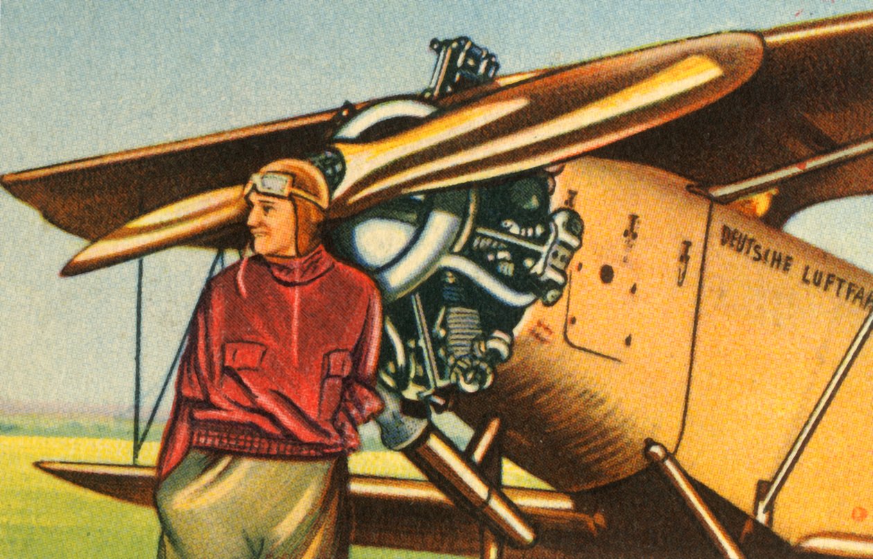 Elly Beinhornová se svým letadlem, 1932. od Unbekannt