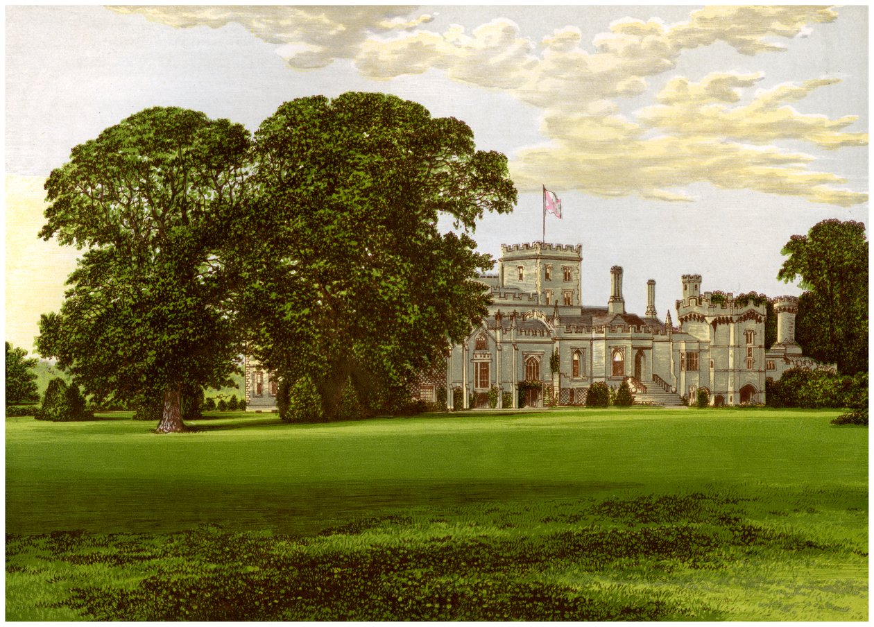 Elton Hall, Northamptonshire, domov hraběte z Carysfort, c1880 od Unbekannt
