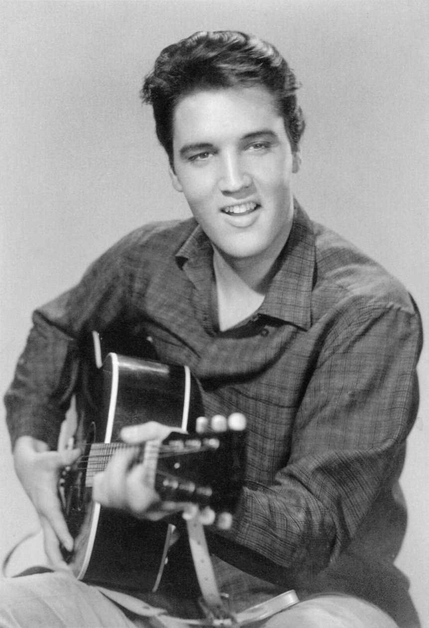 Elvis Presley , americký zpěvák a herec, 50. léta 20. století od Unbekannt