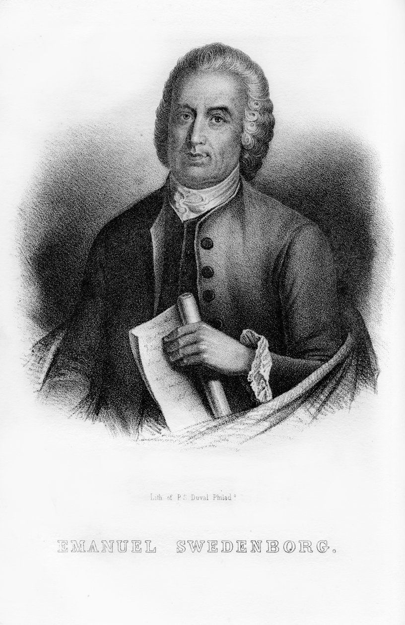 Emanuel Swedenborg, švédský vědec, filozof a mystik, 1854 od Unbekannt