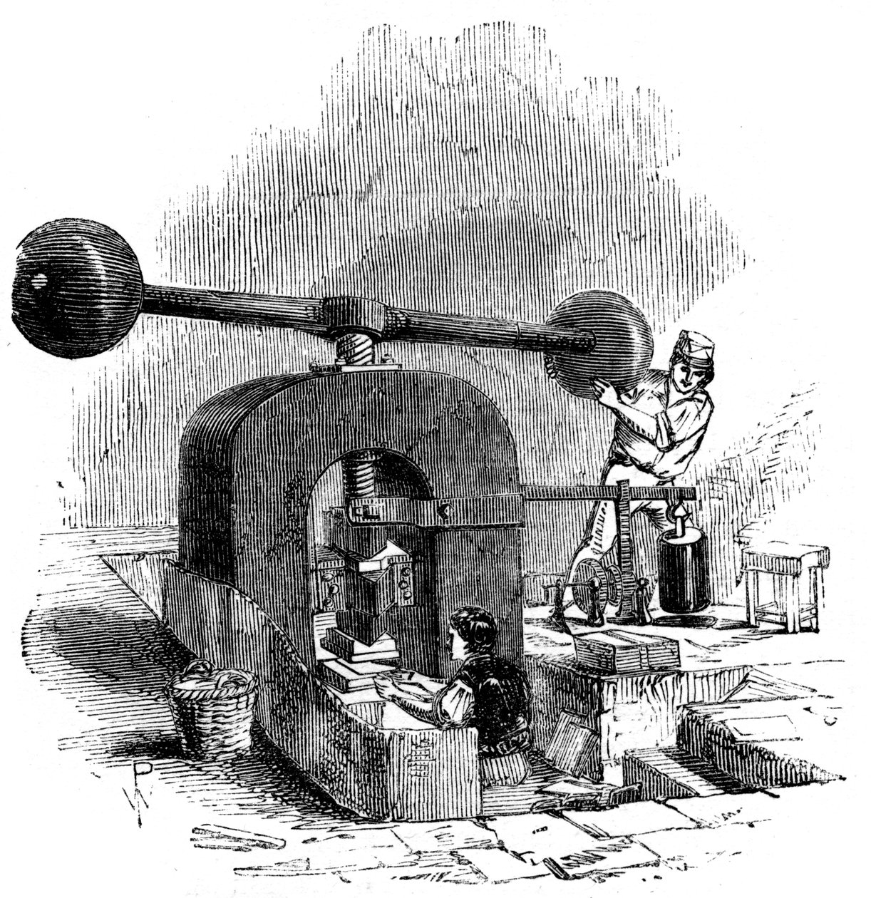 Razící lis, 1886 od Unbekannt