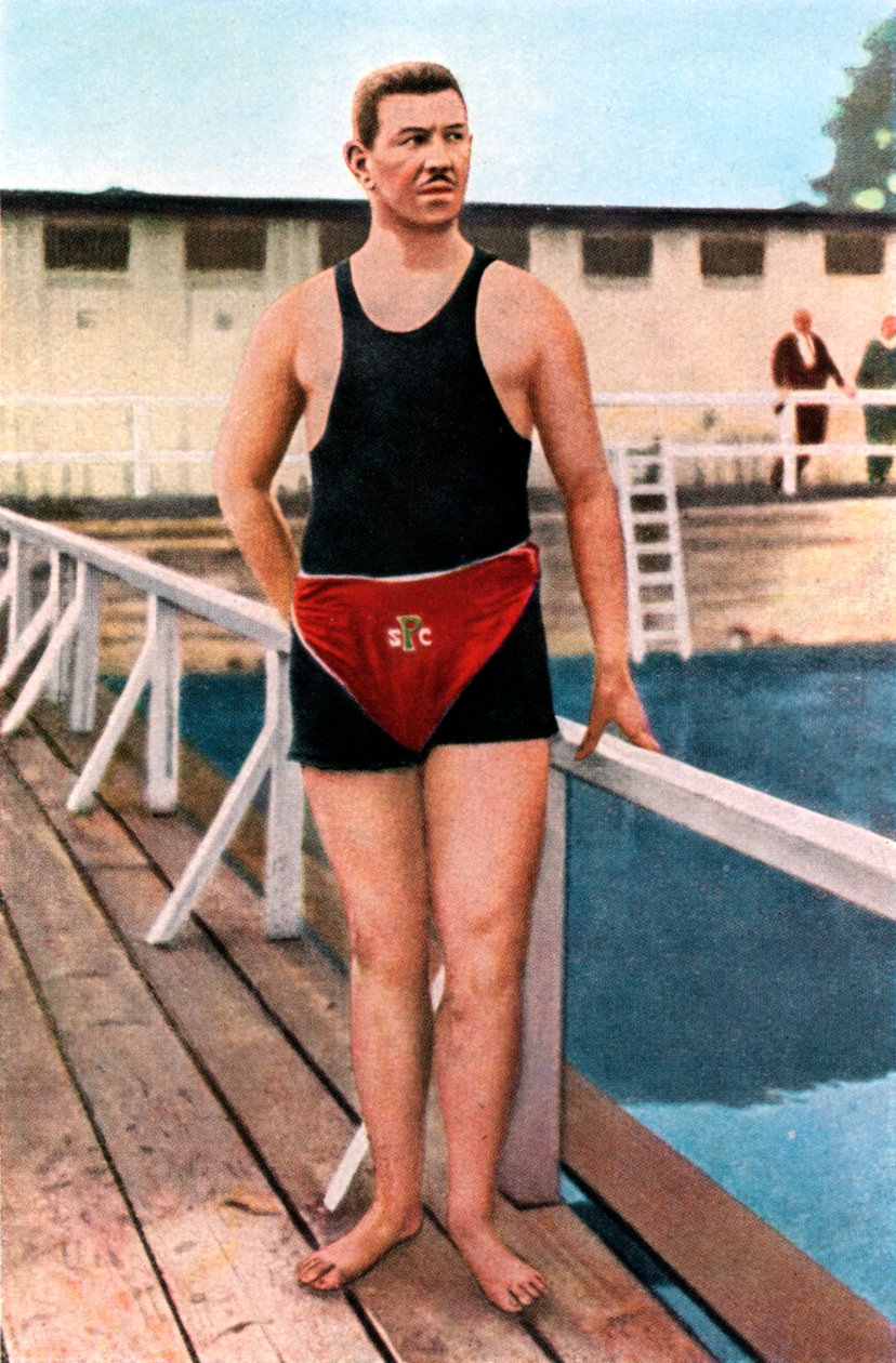 Emil Rausch, Geman plavec, olympijské hry, St Louis, USA, 1904, 1936 od Unbekannt