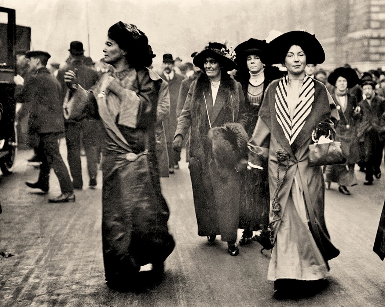 Emmeline Pethick Lawrence a Christabel Pankhurst, kolem roku 1908 (foto) od Unbekannt