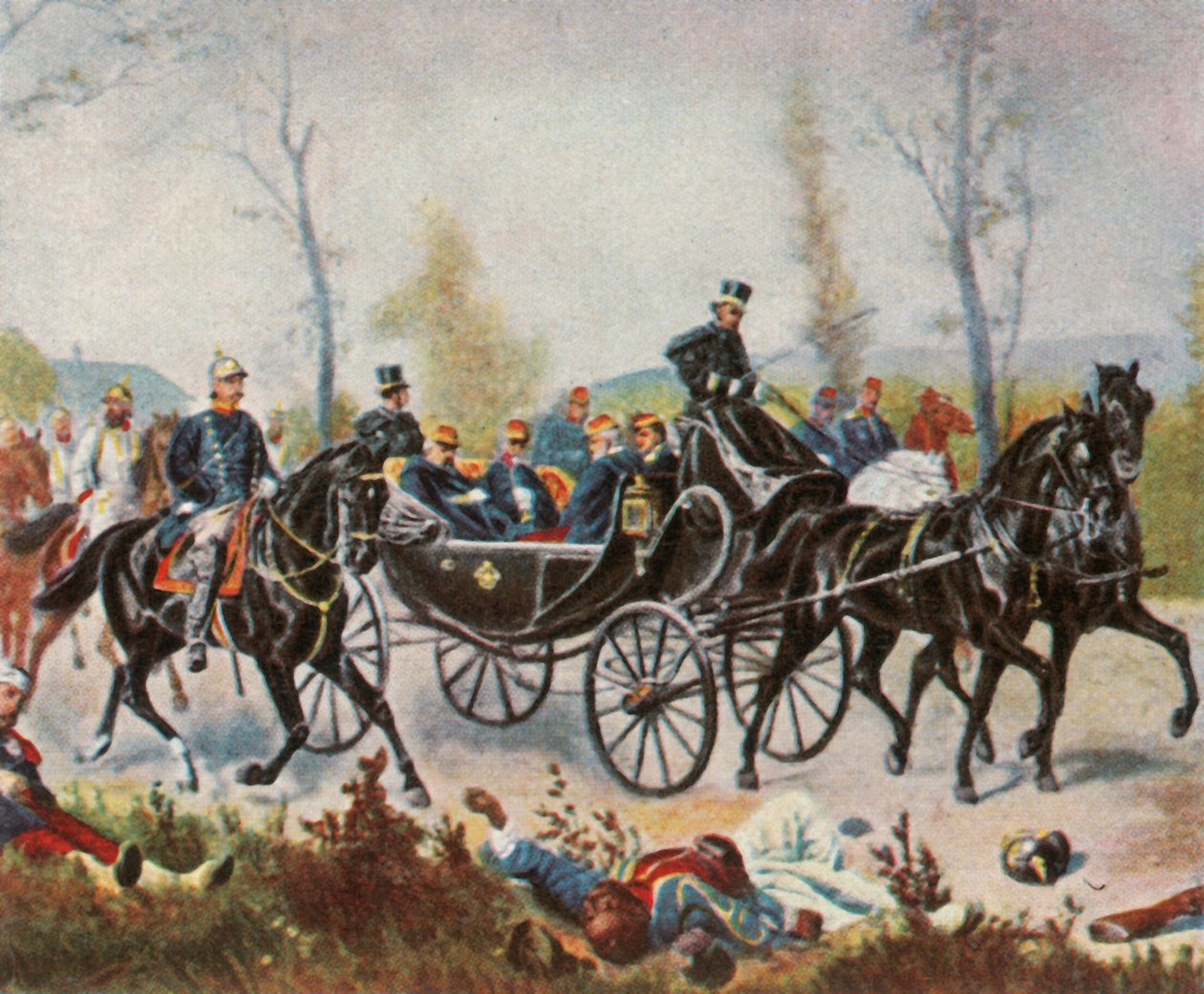 Císaře Napoleona vzal Bismarck za králem, 2. září 1870, 1936. od Unbekannt