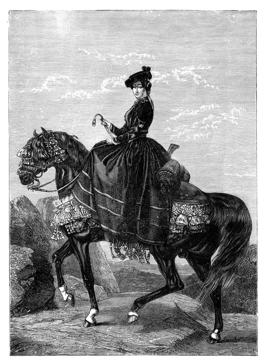 Císařovna Eugenie de Montijo 1826-1920 od Unbekannt