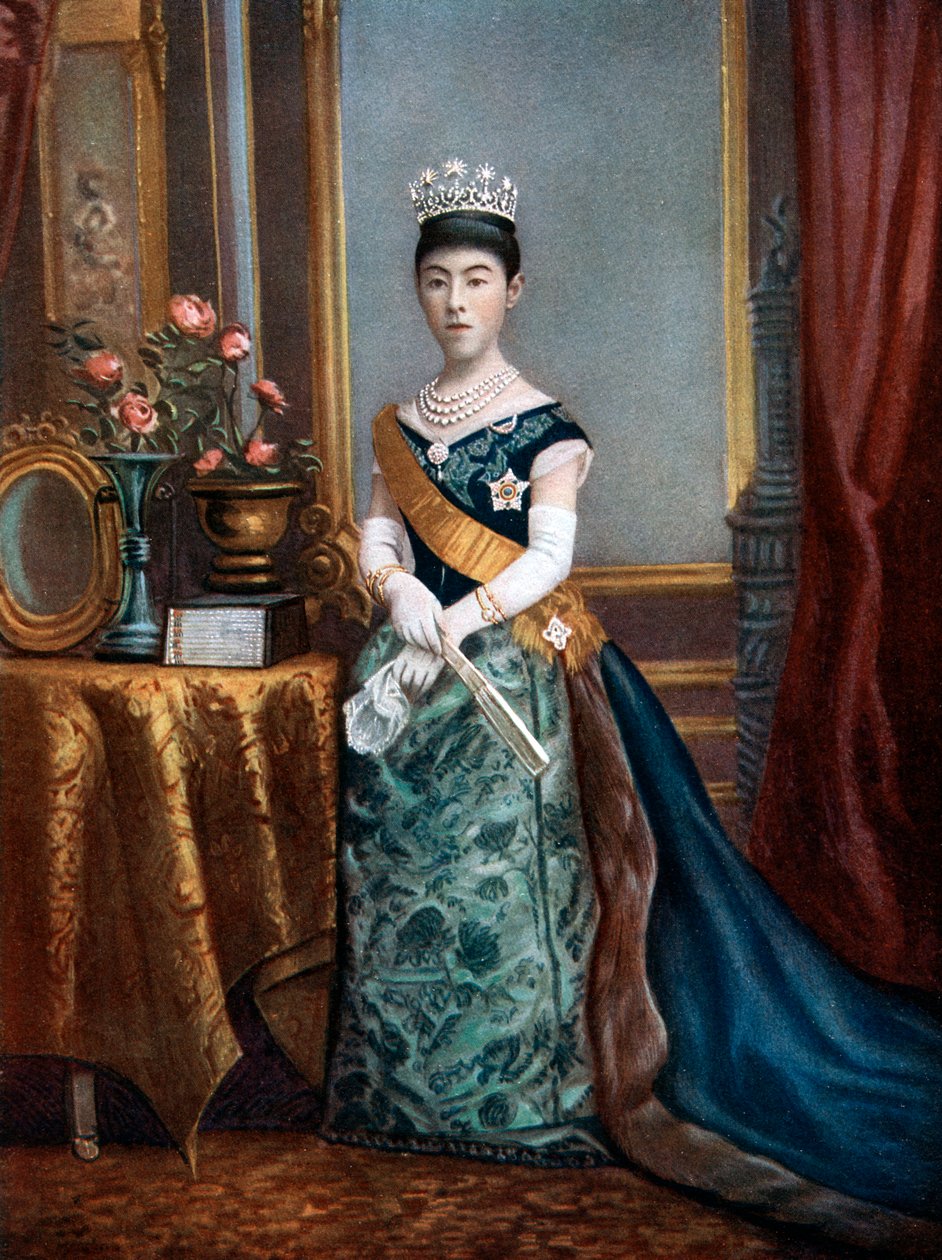 Empress Shoken, choť císařovny Japonska, konec 19.-začátek 20. století od Unbekannt