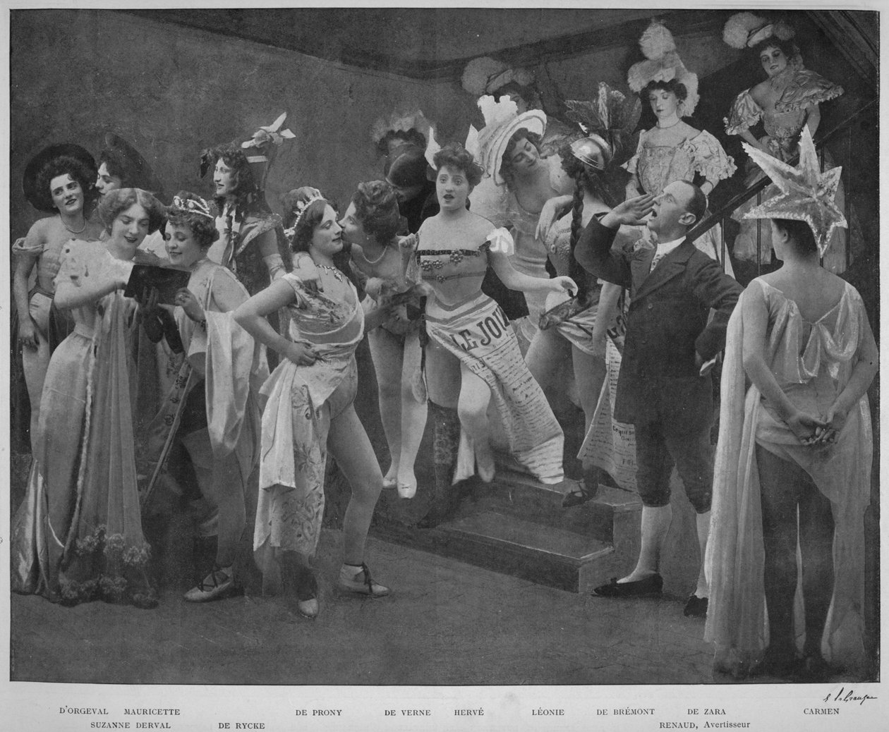 Na scéně pro tři!, 1900 od Unbekannt