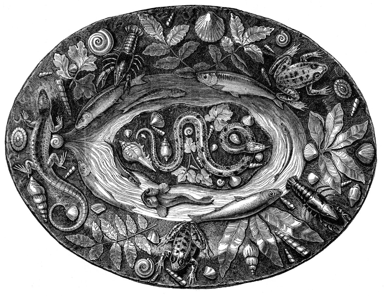 Smaltovaný talíř od Bernarda Palissyho, 16. století, 1870 od Unbekannt