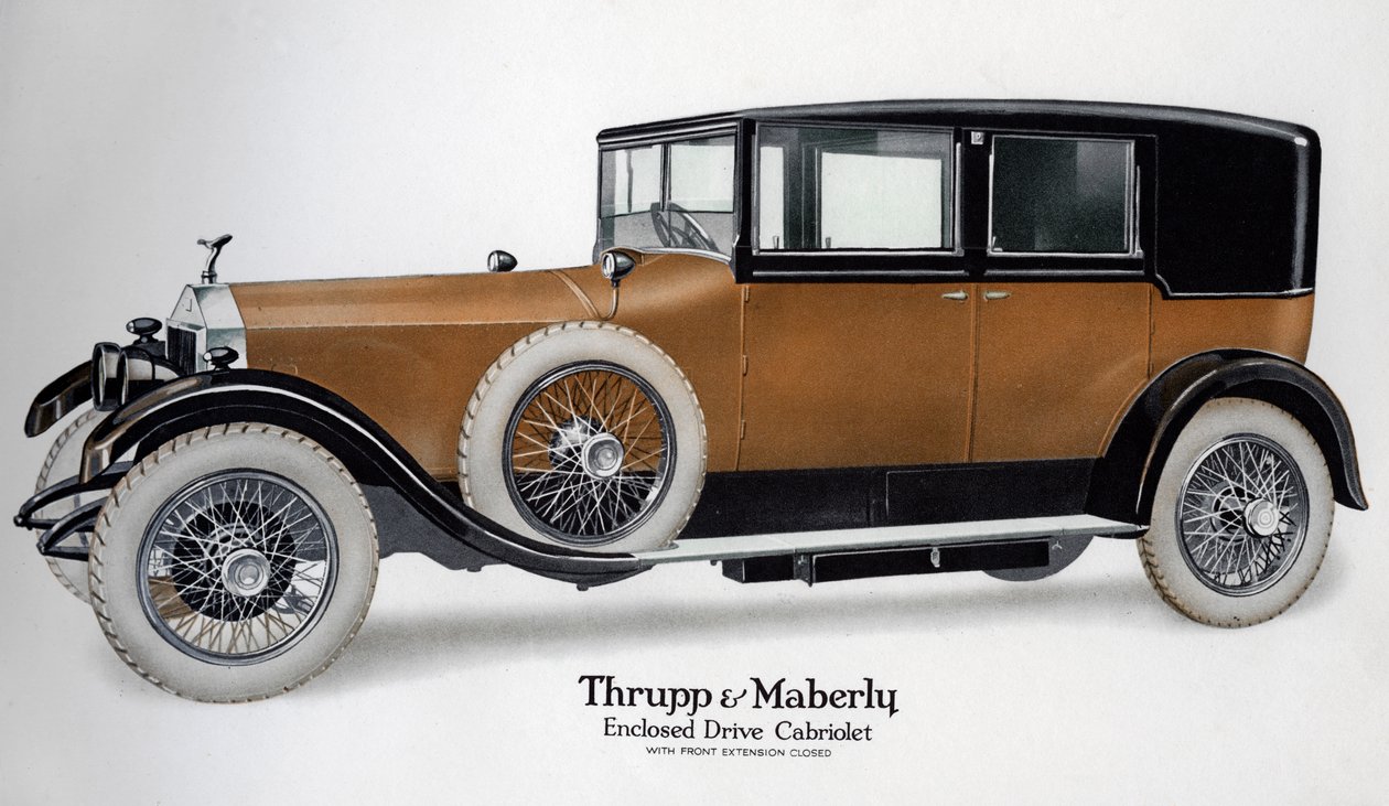 Uzavřený pohon Rolls-Royce kabriolet s prodloužením uzavřen, c1910-1929 od Unbekannt