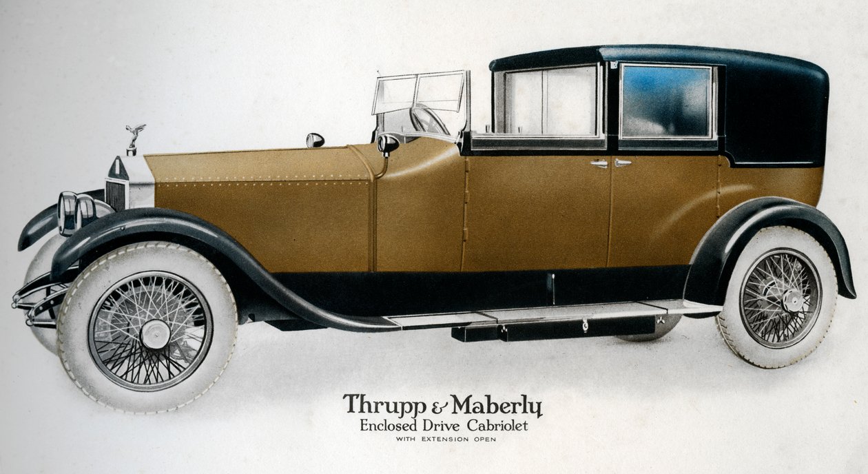 Uzavřený kabriolet Rolls-Royce s otevřeným prodloužením, c1910-1929 od Unbekannt
