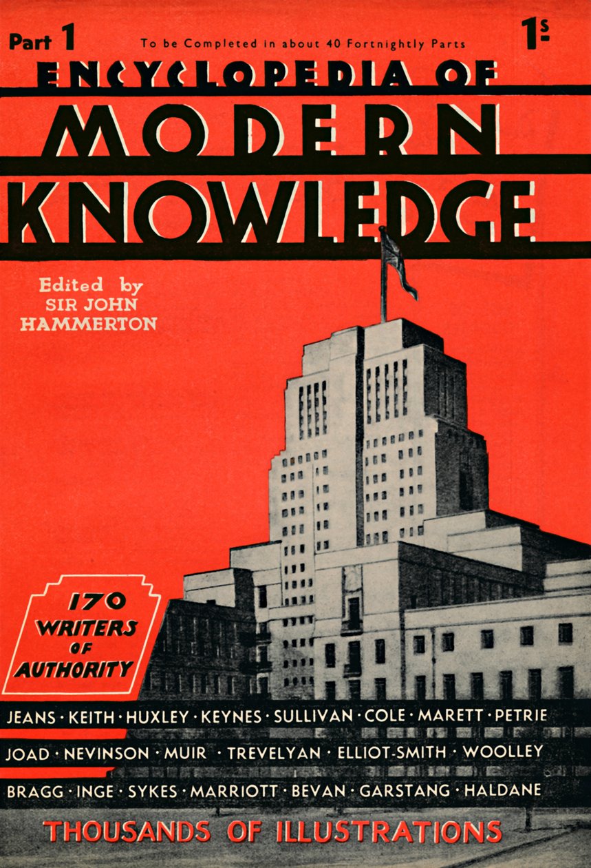 Encyklopedie moderních znalostí část 1 reklama, 1935 od Unbekannt