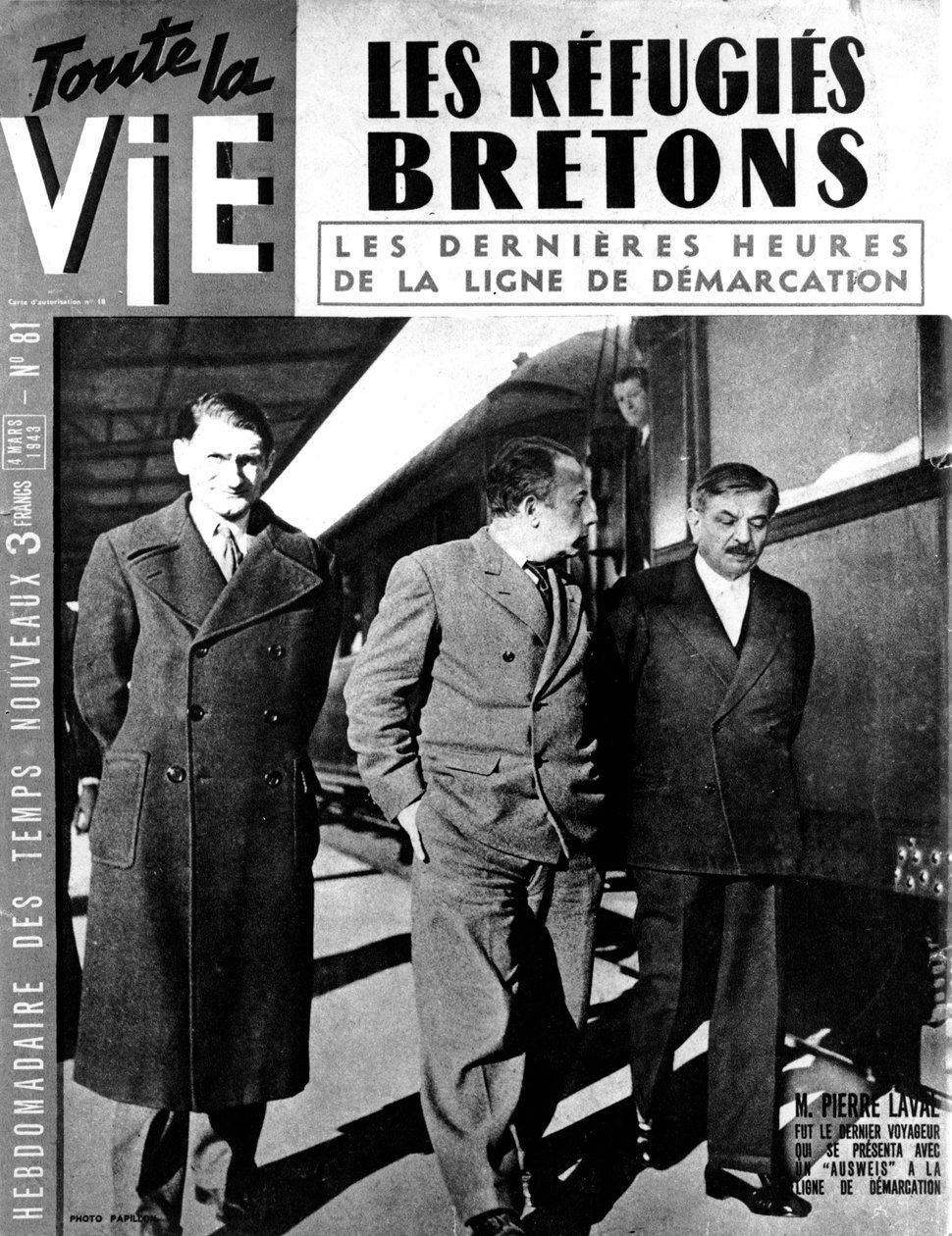 Konec demarkační linie mezi Němci okupovanou a vichistickou Francií, 1942 březen 1943 od Unbekannt