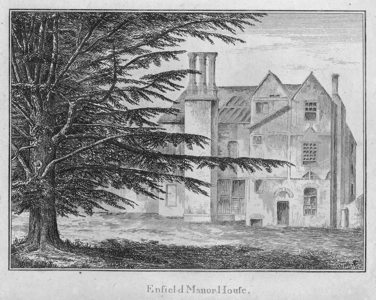 Enfield Manor House, c1792 od Unbekannt