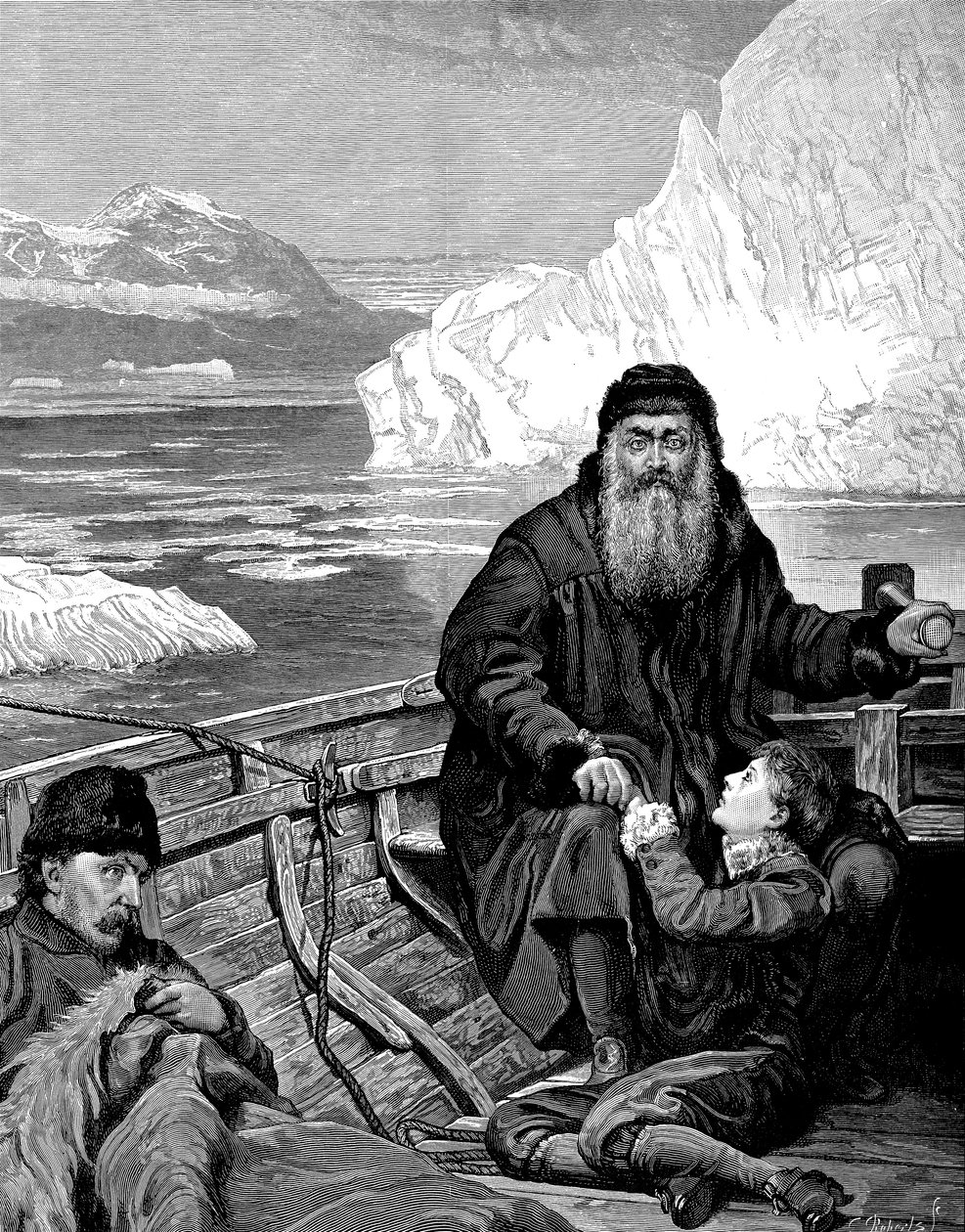 Anglický mořeplavec Henry Hudson 1550-1611 na své poslední cestě od Unbekannt