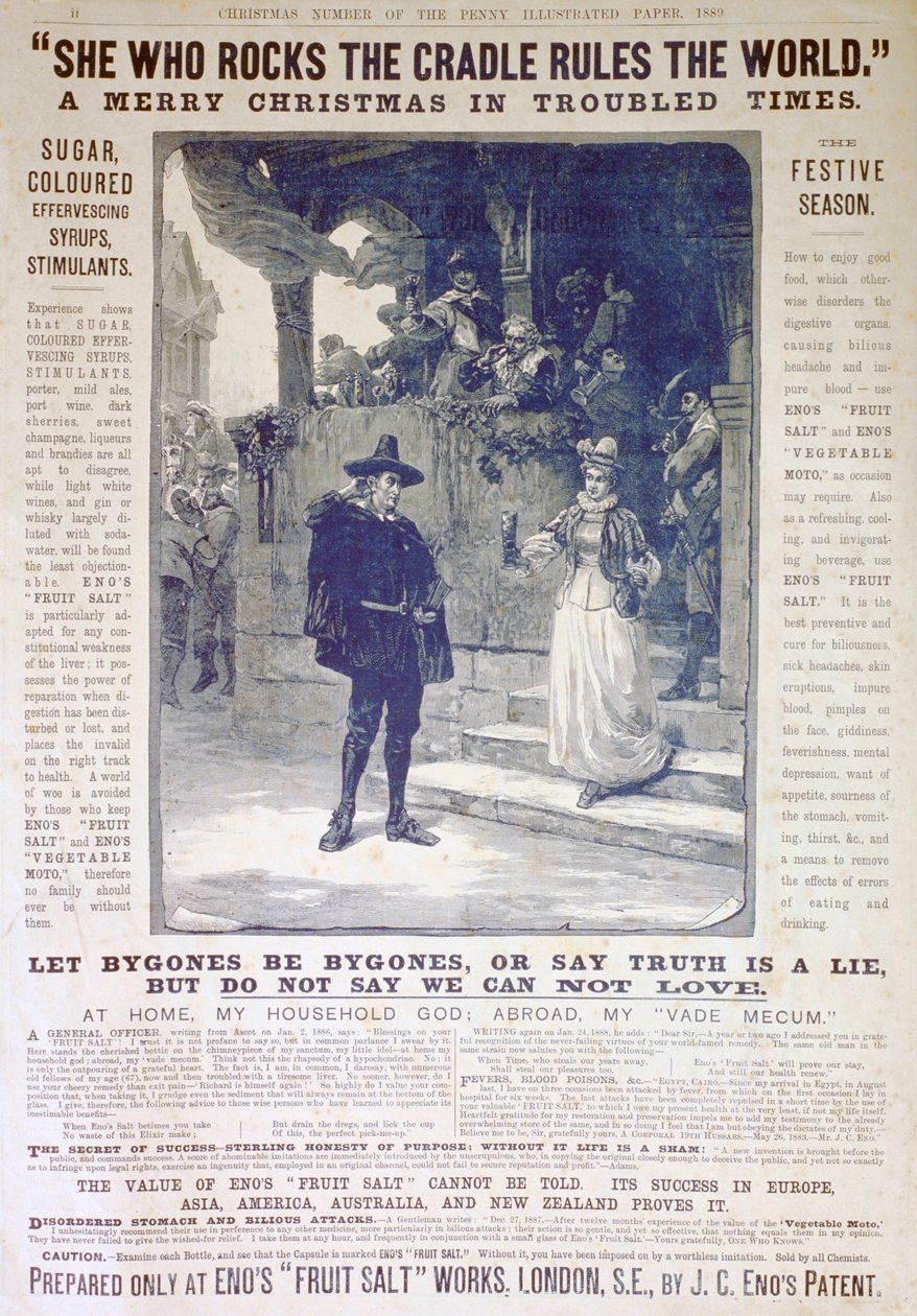 Reklama na ovocnou sůl Enos, 1889 od Unbekannt